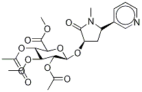 trans-3'-Hydroxycotinine-2,3,4-tri-O-acetyl-O--D-glucuronide, Methyl Ester 结构式