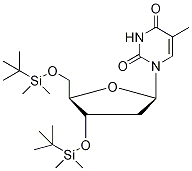 3',5'-Bis-O-(tert-butyldimethylsilyl)thymidine-d3 结构式