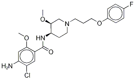 CISAPRIDE-13C,D3 结构式