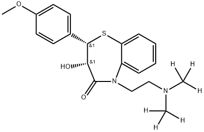 Desacetyl Diltiazem-d6 结构式