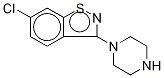 6-Chloro-3-(piperazin-1-yl)benzol[d]isothiazole-d8 结构式