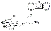 4-[1'-(3'-AMino-1',2'-propanediol)]carbazole 2'-O-β-D-Glucuronide 结构式