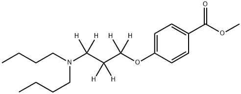 4-[3-(DibutylaMino)propoxy]benzoic Acid-d6 Methyl Ester 结构式