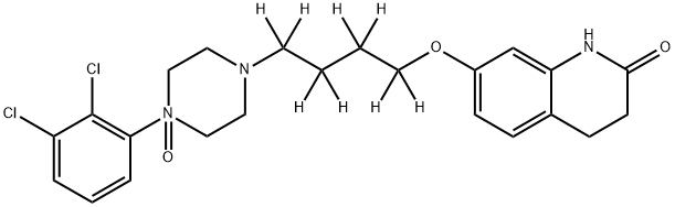 Aripiprazole-d8 N4-Oxide 结构式