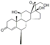 6α-Methyl Hydrocortisone-d4 结构式