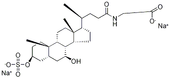 Glycochenodeoxycholic Acid-d5 3-Sulfate DisodiuM Salt 结构式