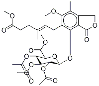 Mycophenolic Acid Methyl Ester-d6 6-(Tri-O-acetyl-β-D-glucuronic Acid Methyl Ester) 结构式