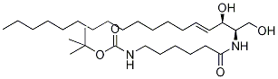 N-(N-tert-Butoxycarbonyl-aMinohexanoyl)-D-erythro-sphingosine 结构式