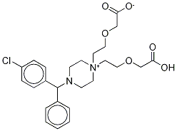 2-(p-chlorobenzhydrylpiperazine)-[N,N-bis(2-ethoxyacetic acid)]-d8 结构式