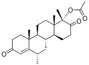 6,17a-DiMethyl-3,17-dioxo-D-hoMoandrost-4-en-17a-yl Acetate 结构式