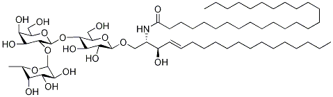 Fuc1-α-2Gal1-β-4Glc-β-CeraMide 结构式