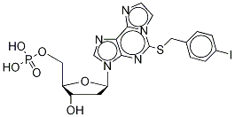 2-(Iodobenzyl)mercapto-1,N6-etheno-2’deoxy-AMP 结构式