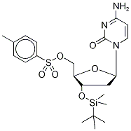 5'-Tosyl-3'-tert-butyldimethylsilyl-2'-deoxy-cytidine 结构式