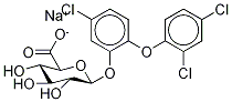 Triclosan O-β-D-Glucuronide Sodium Salt 结构式