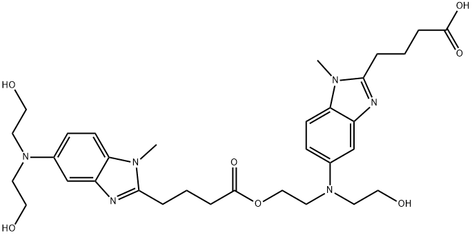盐酸苯达莫司汀去氯二聚体杂质 结构式