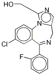 1'-HYDROXYMIDAZOLAM-13C3 结构式