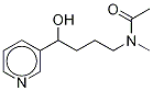 4-(Acetylmethylamino)-1-(3-pyridyl)-1-butanol-D6 结构式