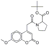 7-Methoxycoumarin-4-Acetyl-L-proline tert-Butyl Ester 结构式