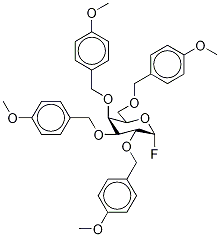 Fluoro 2,3,4,6-Tetra-O-(4-methoxybenzyl)-α-D-galactopyranoside 结构式