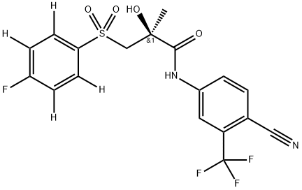 S-比卡鲁胺-D4 结构式