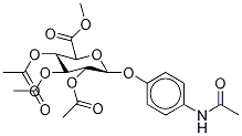 4-Acetamidophenyl-d3-2,3,4-tri-O-acetyl--D-glucuronide, Methyl Ester 结构式