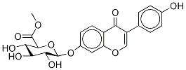 Daidzein 7--D-Glucuronide Methyl Ester 结构式