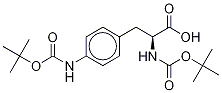N-[(1,1-Dimethylethoxy)carbonyl]-4-[[(1,1-dimethylethoxy)carbonyl]amino]- D-phenylalanine 结构式