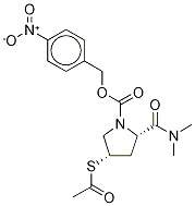 (2S,4S)-4-(Acetylthio)-2-[(dimethylamino)carbonyl]-1-pyrrolidinecarboxylic Acid 4-Nitrobenzyl Ester-d6 结构式