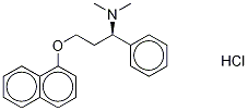 Dapoxetine-d6 Hydrochloride 结构式