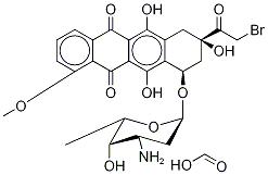 14-Bromo Daunorubicin Formate Salt 结构式