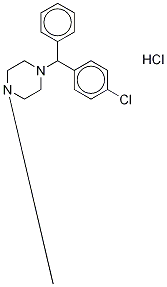 Chlor Cyclizine-d4 Hydrochloride 结构式