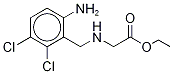 Ethyl 2-(6-Amino-2,3-dichlorobenzyl)glycine-13C2
(Anagrelide Impurity A) 结构式