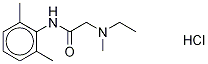 N-(2,6-Dimethylphenyl)-2-(ethylmethylamino)acetamide 结构式