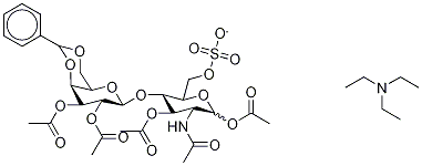 4,6-O-Benzylidene LactosaMine 6-Sulfate Pentaacetate TriethylaMine Salt 结构式