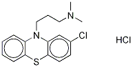 ChlorproMazine-13C,d3 Hydrochloride 结构式