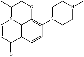 Defluoro-decarboxyl Ofloxacin 结构式