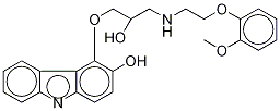 3-Hydroxy Carvedilol-d5 结构式