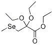 3-Methylselino-2,2-diethoxy-propanoic Acid Ethyl Ester 结构式