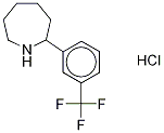Hexahydro-2-[3-(trifluoroMethyl)phenyl]-1H-azepine Hydrochloride 结构式