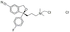 N-ChloroMethyl (S)-CitalopraM Chloride 结构式