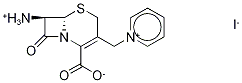 1-[[(6R,7R)-7-Amino-2-carboxy-8-oxo-5-thia-1-azabicyclo[4.2.0]oct-2-en-3-yl]methyl]pyridinium-d5 Iodide 结构式