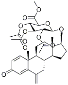 17β-Hydroxy Exemestane-d3 17-O-β-D-Glucuronide 2,3,4-Triacetate Methyl Ester 结构式