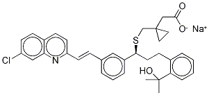 孟鲁司特- D6钠盐 结构式