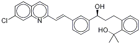 2-[3-(S)-[3-(2-(7-Chloro-2-quinolinyl)ethenyl)phenyl]-3-hydroxypropyl]phenyl-2-propanol-D6 结构式