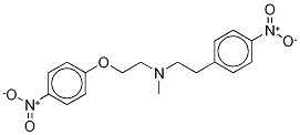 Methyl-(4-nitrophenylethyl)-(4-nitrophenoxyethyl-D4)amine 结构式