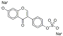 Daidzein 4Sulfate Disodium Salt 结构式