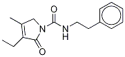 3-Ethyl-d5-2,5-dihydro-4-methyl-2-oxo-N-(2-phenylethyl)-1H-pyrrole-1-carboxamide 结构式