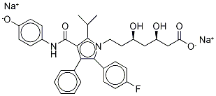 4-Hydroxy Atorvastatin-d5 Disodium Salt 结构式