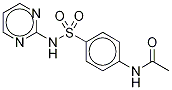 N-Acetyl Sulfadiazine-13C6 结构式