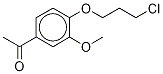 1-[4-(3-Chloropropoxy)-3-methoxyphenyl]ethanone-d3 结构式